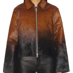 Samsoe samsoe brown dip dye jacket